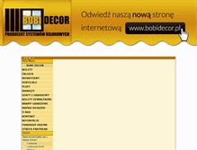 Tablet Screenshot of bobi-decor.pl